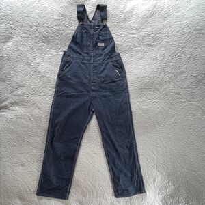Vintage 50s 60s Powr House Thrashed Denim Overalls 36x29 Red Bar Tack Boro